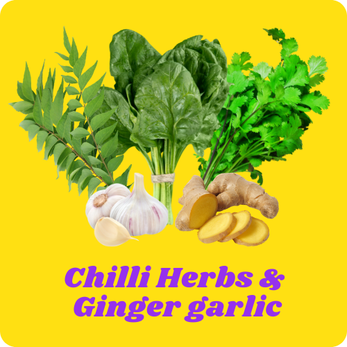 Chilli Herbs and Ginger Garlic